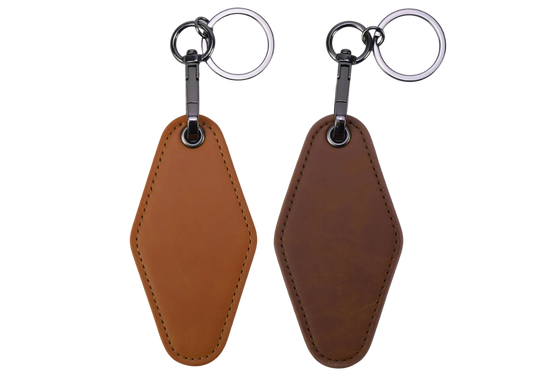Leather 'Motel' Keychain